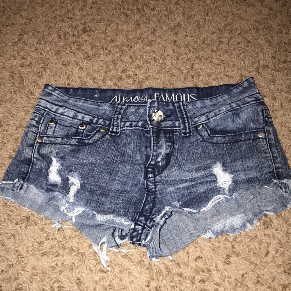 Stretchy jean shorts